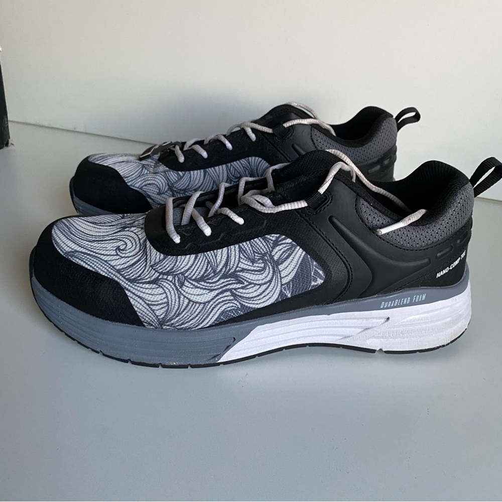 Georgia Boot Nano CT Safety Black and Gray Athletic Shoes 10W Comp. toe